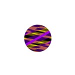 Abstract geometric blocks, yellow, orange, purple triangles, modern design 1  Mini Buttons Front
