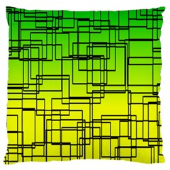 Geometrical Lines Pattern, Asymmetric Blocks Theme, Line Art Standard Flano Cushion Case (two Sides) by Casemiro