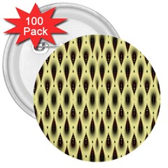 Mirrors 3  Buttons (100 Pack) 