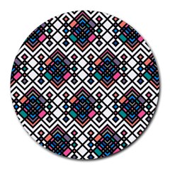 Boho Geometric Round Mousepads by tmsartbazaar