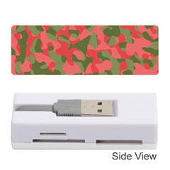Pink And Green Camouflage Pattern Memory Card Reader (stick) by SpinnyChairDesigns