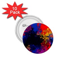 Colorful Paint Splatter Texture Red Black Yellow Blue 1 75  Buttons (10 Pack) by SpinnyChairDesigns