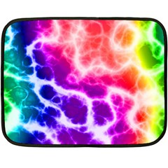 Colorful Tie Dye Pattern Texture Double Sided Fleece Blanket (mini)  by SpinnyChairDesigns