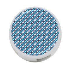 Country Blue Checks Pattern 4-port Usb Hub (one Side) by SpinnyChairDesigns