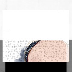 Pink And Blue Marble Rectangular Jigsaw Puzzl by kiroiharu