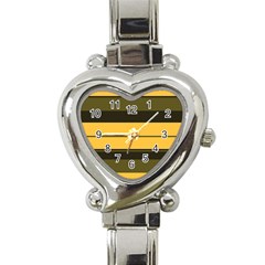 Vintage Yellow Heart Italian Charm Watch by tmsartbazaar