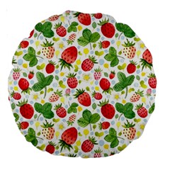Huayi-vinyl-backdrops-for-photography-strawberry-wall-decoration-photo-backdrop-background-baby-show Large 18  Premium Round Cushions by Sobalvarro