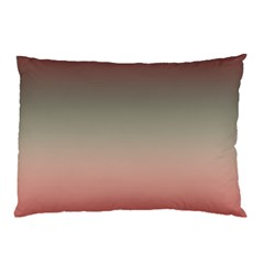 Tea Rose And Sage Gradient Ombre Colors Pillow Case (two Sides) by SpinnyChairDesigns