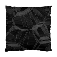 Black Tourmaline Stone Geometric Pattern Standard Cushion Case (two Sides) by SpinnyChairDesigns