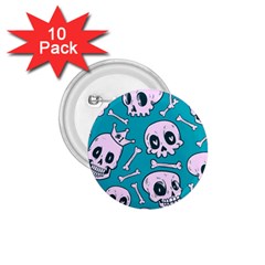 Skull 1 75  Buttons (10 Pack) by Sobalvarro