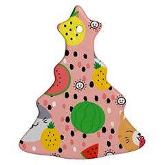 Cats And Fruits  Ornament (christmas Tree)  by Sobalvarro