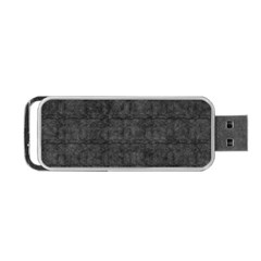 Matte Charcoal Black Color  Portable Usb Flash (one Side) by SpinnyChairDesigns