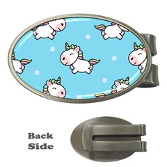 Unicorns  Money Clips (oval)  by Sobalvarro