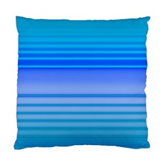 Blue Purple Color Stripes Ombre Standard Cushion Case (two Sides) by SpinnyChairDesigns