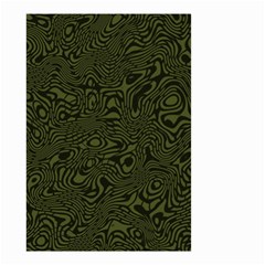 Army Green And Black Stripe Camo Small Garden Flag (two Sides) by SpinnyChairDesigns