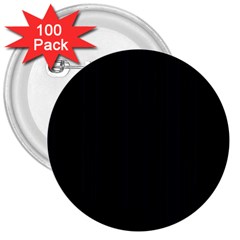 Pitch Black Color Stripes 3  Buttons (100 Pack)  by SpinnyChairDesigns