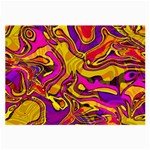 Colorful Boho Swirls Pattern Large Glasses Cloth (2 Sides) Back
