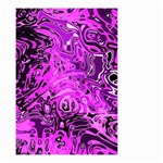 Magenta Black Abstract Art Small Garden Flag (Two Sides) Back