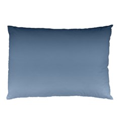 Faded Denim Blue Ombre Gradient Pillow Case (two Sides) by SpinnyChairDesigns