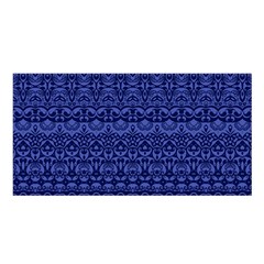 Boho Navy Blue  Satin Shawl by SpinnyChairDesigns