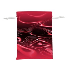 Crimson Red Black Swirl Lightweight Drawstring Pouch (l) by SpinnyChairDesigns