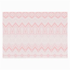 Boho Pastel Pink Pattern Large Glasses Cloth by SpinnyChairDesigns