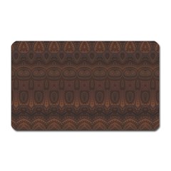 Boho Chocolate Brown Magnet (rectangular) by SpinnyChairDesigns