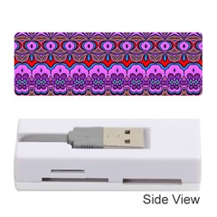 Boho Magenta Pattern Memory Card Reader (stick) by SpinnyChairDesigns