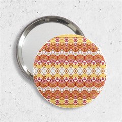 Boho Red Gold White 2 25  Handbag Mirrors by SpinnyChairDesigns