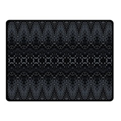 Boho Black And Silver Fleece Blanket (small) by SpinnyChairDesigns