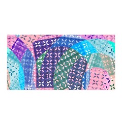 Boho Patchwork Satin Wrap by SpinnyChairDesigns