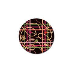 Checks Chain Pattern Golf Ball Marker (4 Pack)