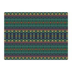 Boho Summer Green Double Sided Flano Blanket (mini)  by SpinnyChairDesigns