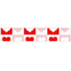 Hearts  Large Flano Scarf  by Sobalvarro