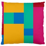 Squares  Standard Flano Cushion Case (Two Sides) Back