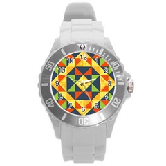 Africa  Round Plastic Sport Watch (l) by Sobalvarro