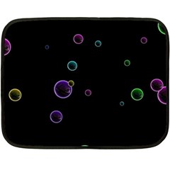 Bubble Show Double Sided Fleece Blanket (mini)  by Sabelacarlos
