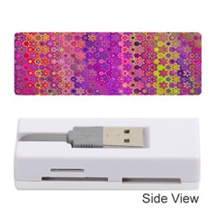 Boho Fuchsia Floral Print  Memory Card Reader (stick) by SpinnyChairDesigns