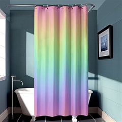 Pastel Rainbow Gradient Shower Curtain 36  X 72  (stall)  by SpinnyChairDesigns