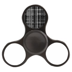 Black Punk Plaid Finger Spinner by SpinnyChairDesigns