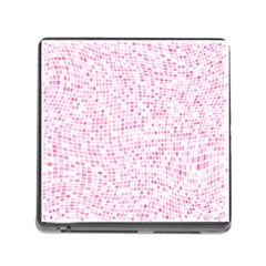 Pink And White Checkered Memory Card Reader (square 5 Slot) by SpinnyChairDesigns