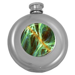 Abstract Illusion Round Hip Flask (5 Oz)