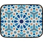 Arabic Geometric Design Pattern  Double Sided Fleece Blanket (Mini)  35 x27  Blanket Front