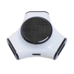Black Alligator Skin 3-port Usb Hub by LoolyElzayat