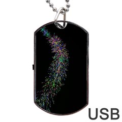 Galaxy Space Dog Tag Usb Flash (one Side)