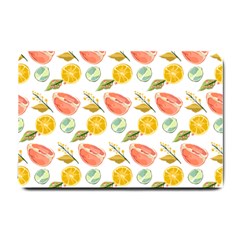 Citrus Gouache Pattern Small Doormat  by EvgeniaEsenina