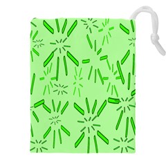 Electric Lime Drawstring Pouch (4xl)