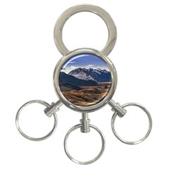Mountain Patagonian Landscape, Santa Cruz, Argentina 3-ring Key Chain by dflcprintsclothing