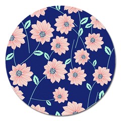 Floral Magnet 5  (round) by Sobalvarro