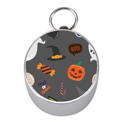 Halloween Themed Seamless Repeat Pattern Mini Silver Compasses by KentuckyClothing